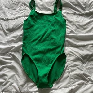 Emerald green body suit